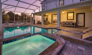 A heated pool - Stylish Home with Pool and Spa in Champions Gate (Davenport)