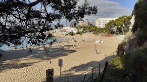 Beach nearby, sun-loungers