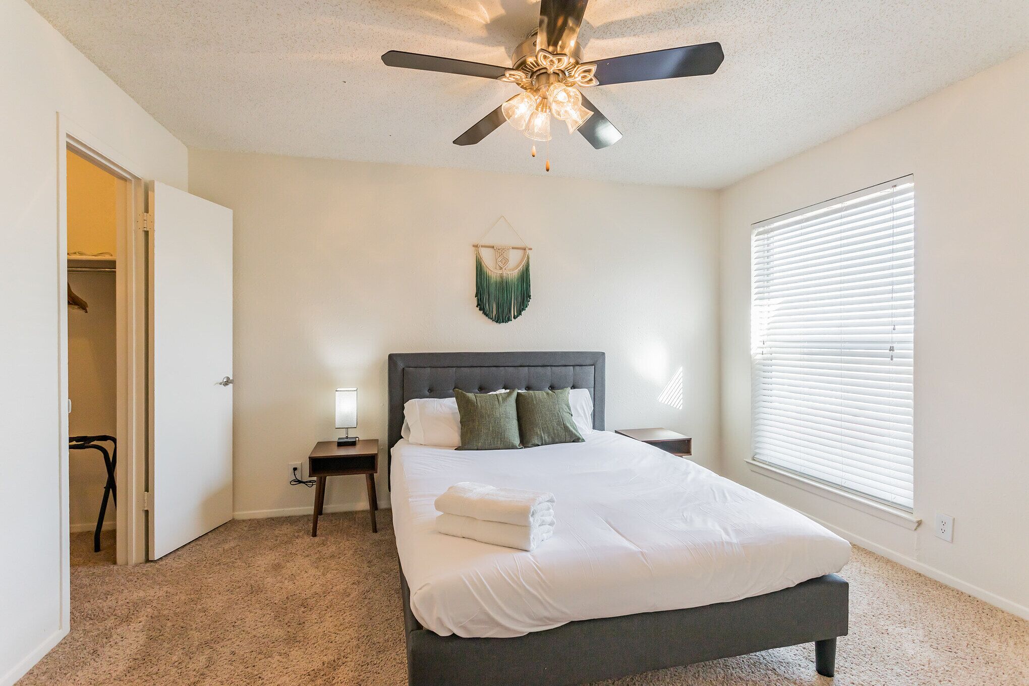 Premium bedding, individually decorated, individually furnished