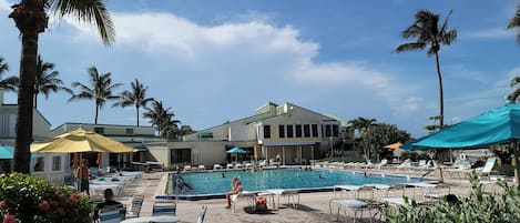 屋外プール、温水プール