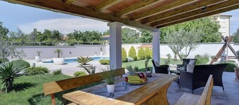 Luxury villa with private pool near sandy beach