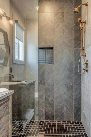 Shower, hair dryer