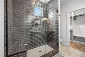 Shower, hair dryer