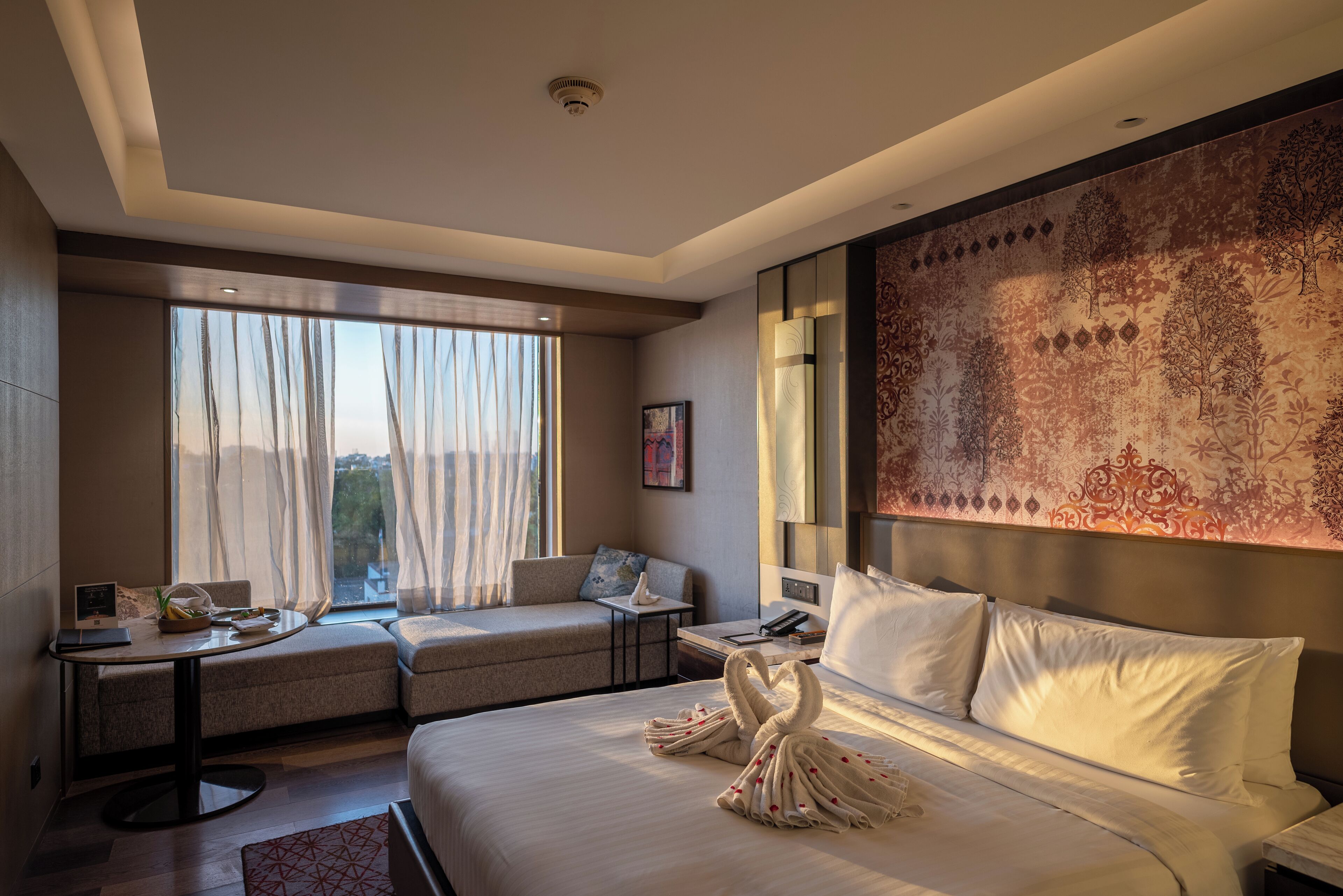 Premium bedding, minibar, in-room safe, desk