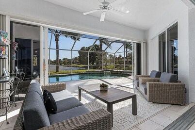 Sunny South-Facing Salt & Heated Pool Spa on FISHING Lake FallWinter 26-27 Avail