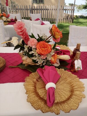 Area per ricevimenti all'aperto