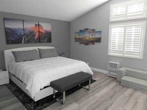 4 Schlafzimmer, Schreibtisch, Bügeleisen/Bügelbrett, Reisekinderbett
