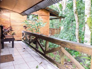 Family Cabin, Multiple Beds, River View | Terrace/patio