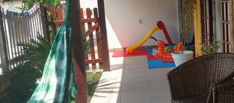 House near waterfalls and beaches