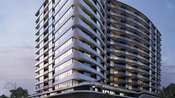 Front of property – evening/night