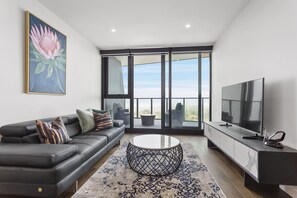 Design-Apartment, 2 Schlafzimmer | Wohnzimmer