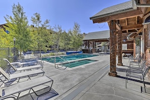 Una piscina riscaldata