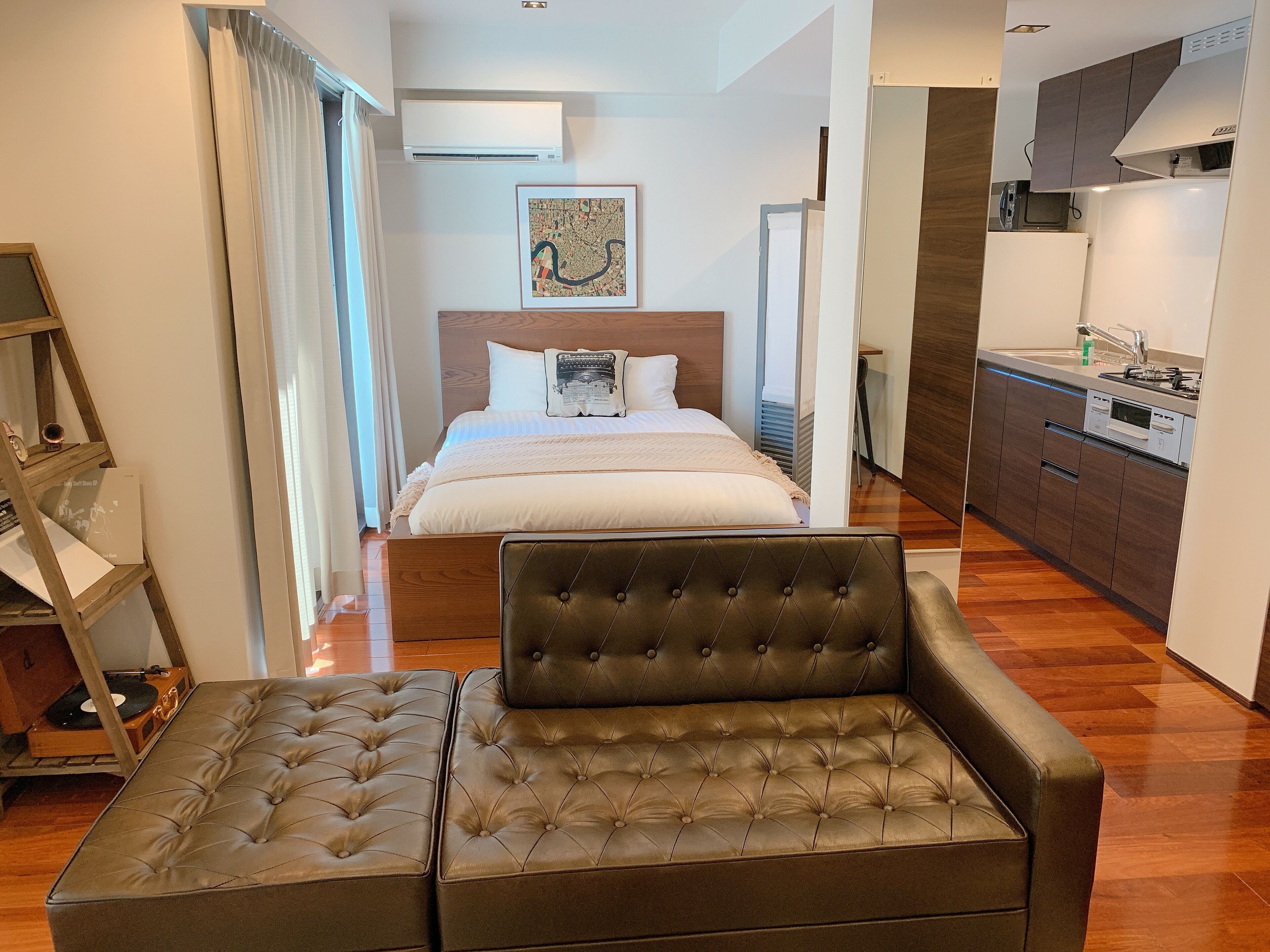 Appartement (Studio, 401) | 1 chambre, bureau, fer et planche à repasser, accès au Wi-Fi (inclus)