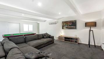 TV, video games, books, offices