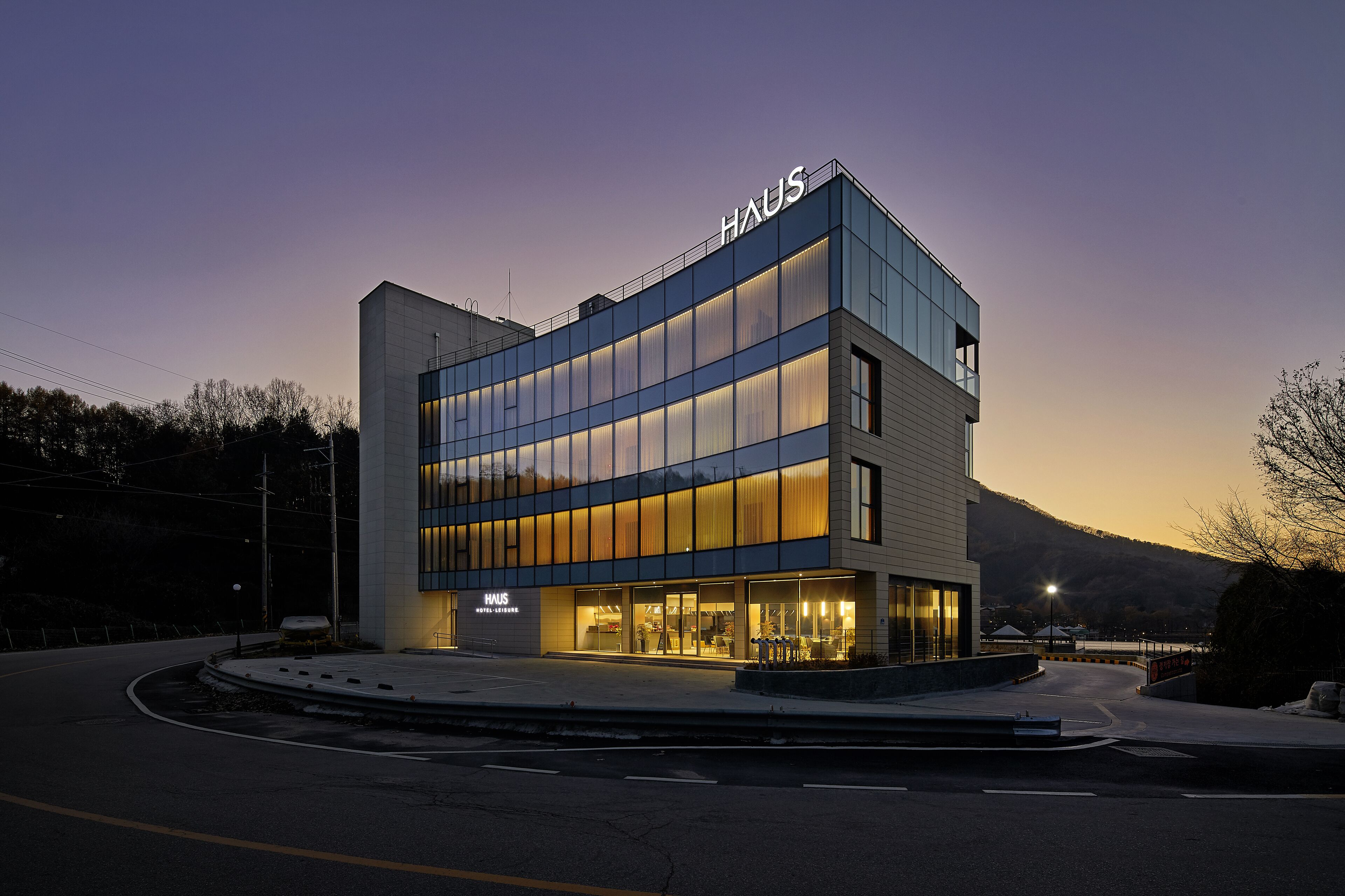 front of property – evening/night