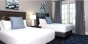 2 bedrooms, in-room safe, iron/ironing board, WiFi