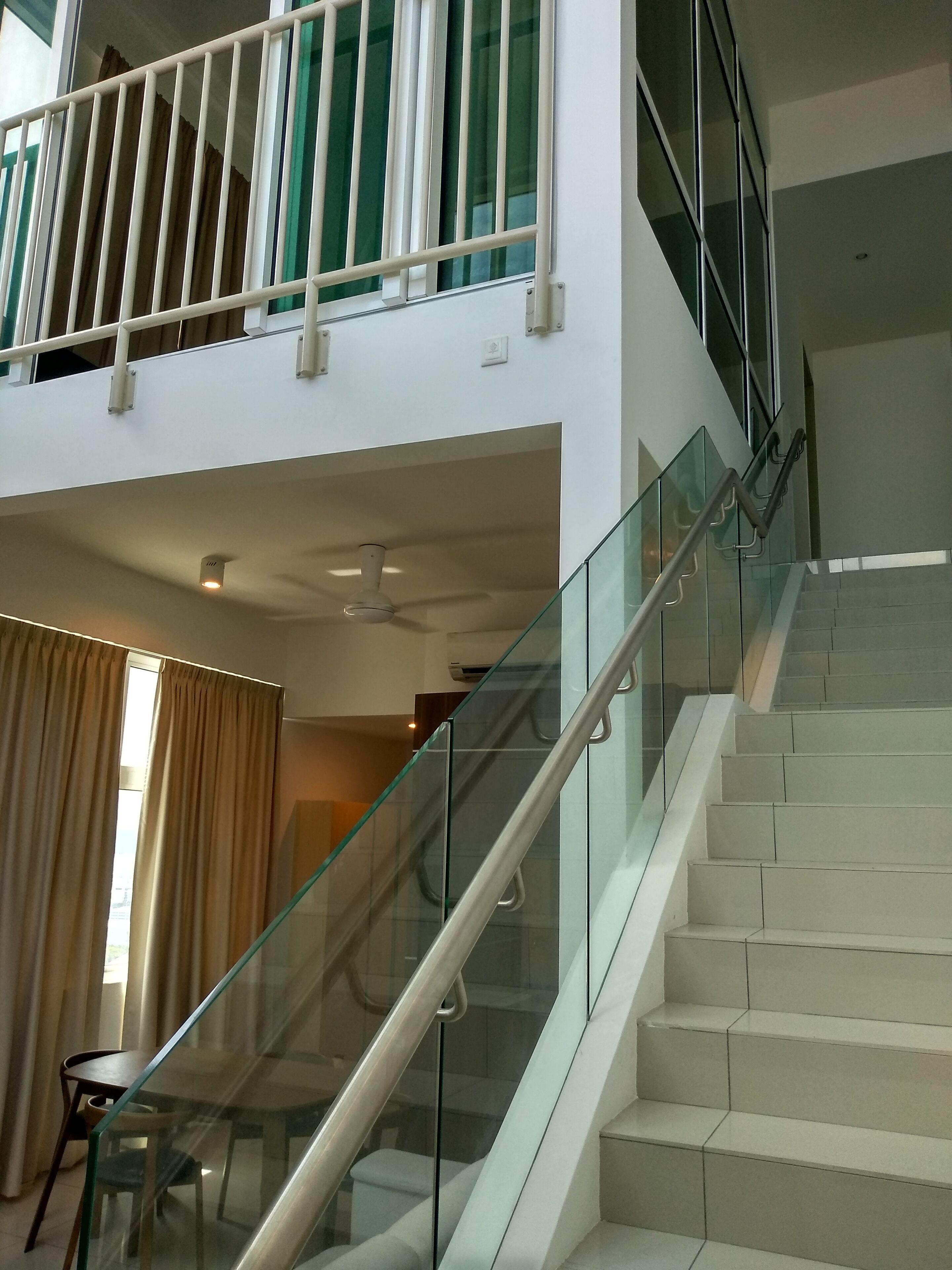 Stair to upper level.