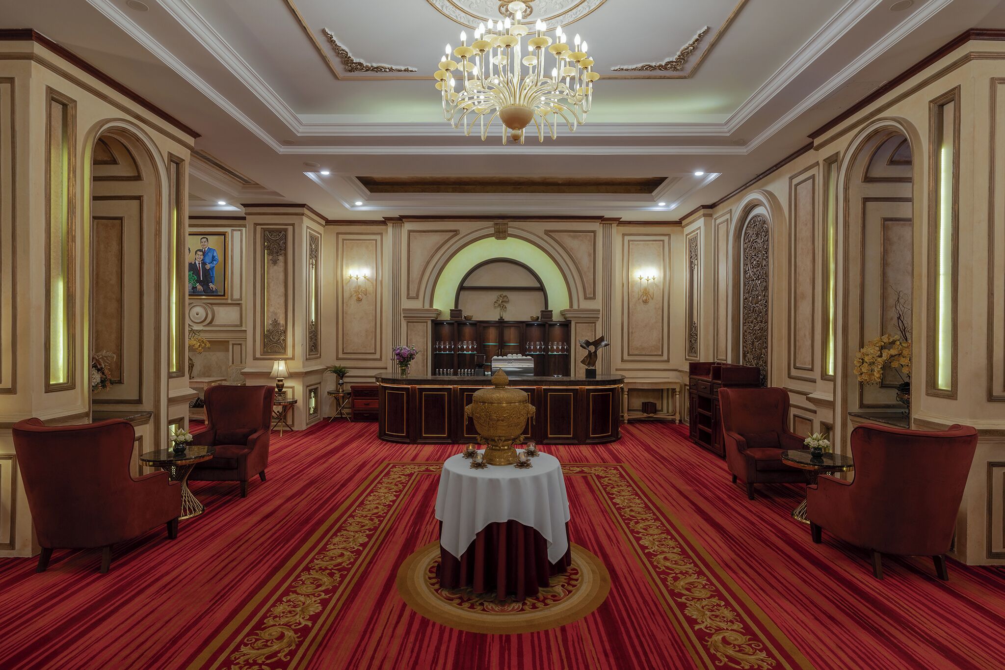 Sitteområde i lobbyen