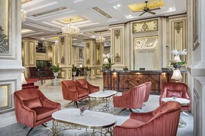 Sitteområde i lobbyen