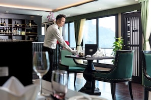 Breakfast, lunch and dinner served  - Orchid Premium Cruises (Hai Phong)