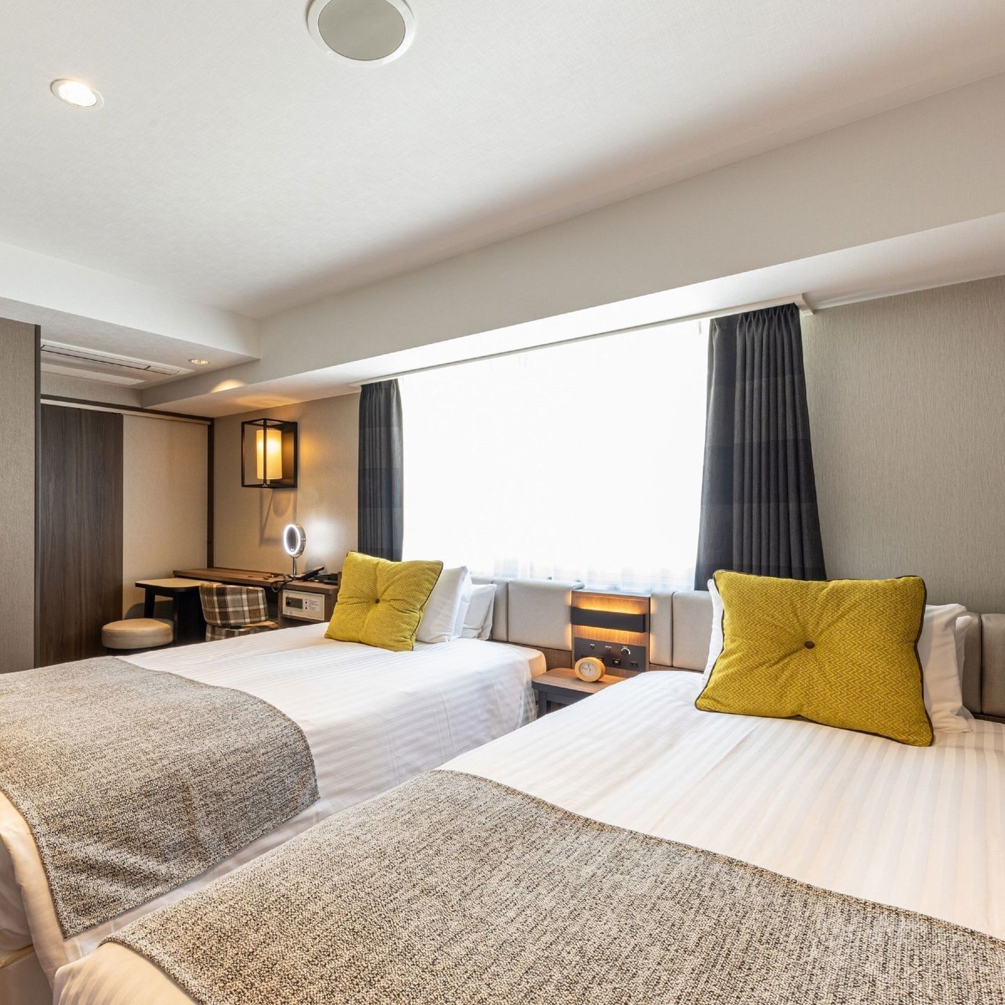 Down duvets, minibar, in-room safe, desk