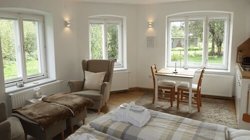 The Green Meadow - The guest mini bungalow in the Edermühle