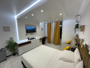 1 chambre, bureau, fer et planche à repasser