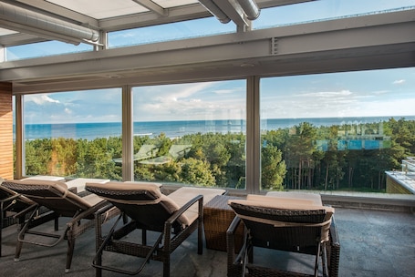 2 indoor pools, seasonal outdoor pool