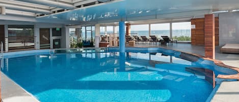 2 indoor pools, seasonal outdoor pool