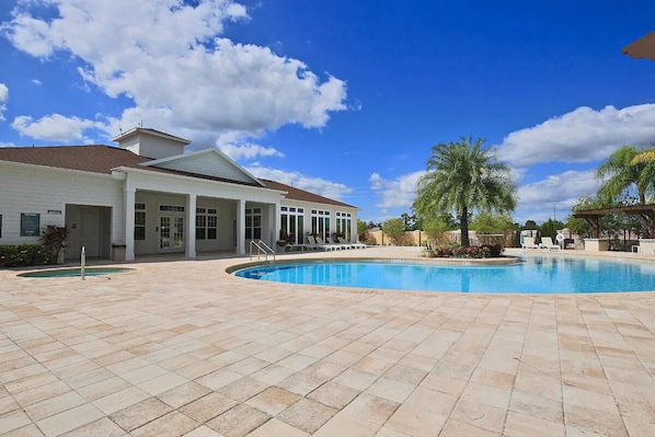 A heated pool