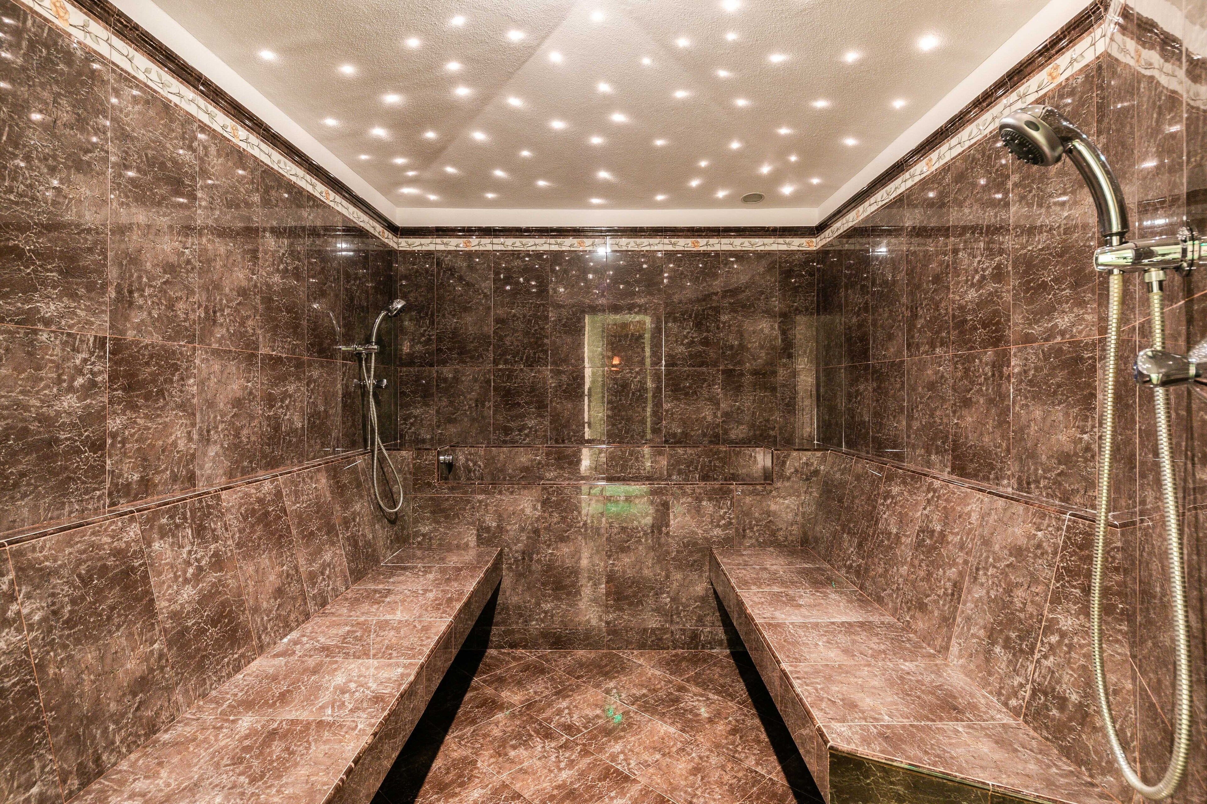 sauna, hot tub, steam room, massages