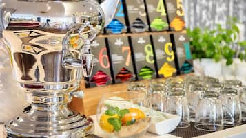 Daily buffet breakfast (EUR 21.50 per person)