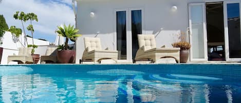 Una piscina riscaldata