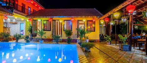 Front of property – evening/night