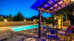 Villa, 3 Schlafzimmer, eigener Pool | Terrasse/Patio
