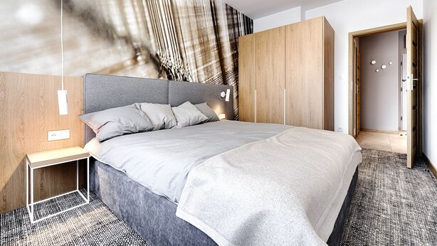 高级公寓, 2 间卧室 | 客房内保险箱、隔音、熨斗/熨衣板、免费 WiFi