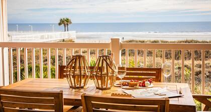 Oceanfront Condo w/ Dual Balconies + Walk to Folly Pier