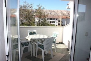 Apartment, 2 Bedrooms (Green) | Balcony - Apartment VIZ (Pag)
