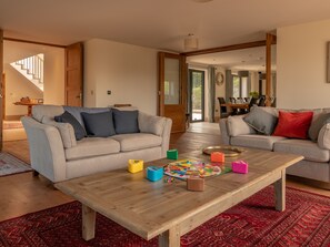 House, 6 Bedrooms | Living room | Plasma TV, fireplace - Woodchester Valley House (Stroud)