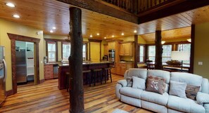 TV, fireplace, DVD player, offices