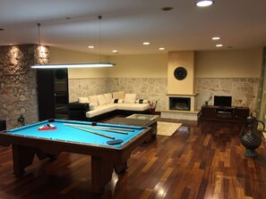 Villa, Pool View | Living area | Flat-screen TV - Eos Luxury Villa Nilie Hospitality MGMT (Thermaikos)