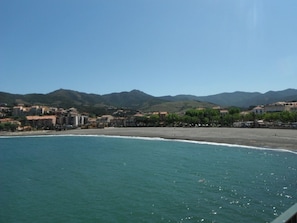 En la playa