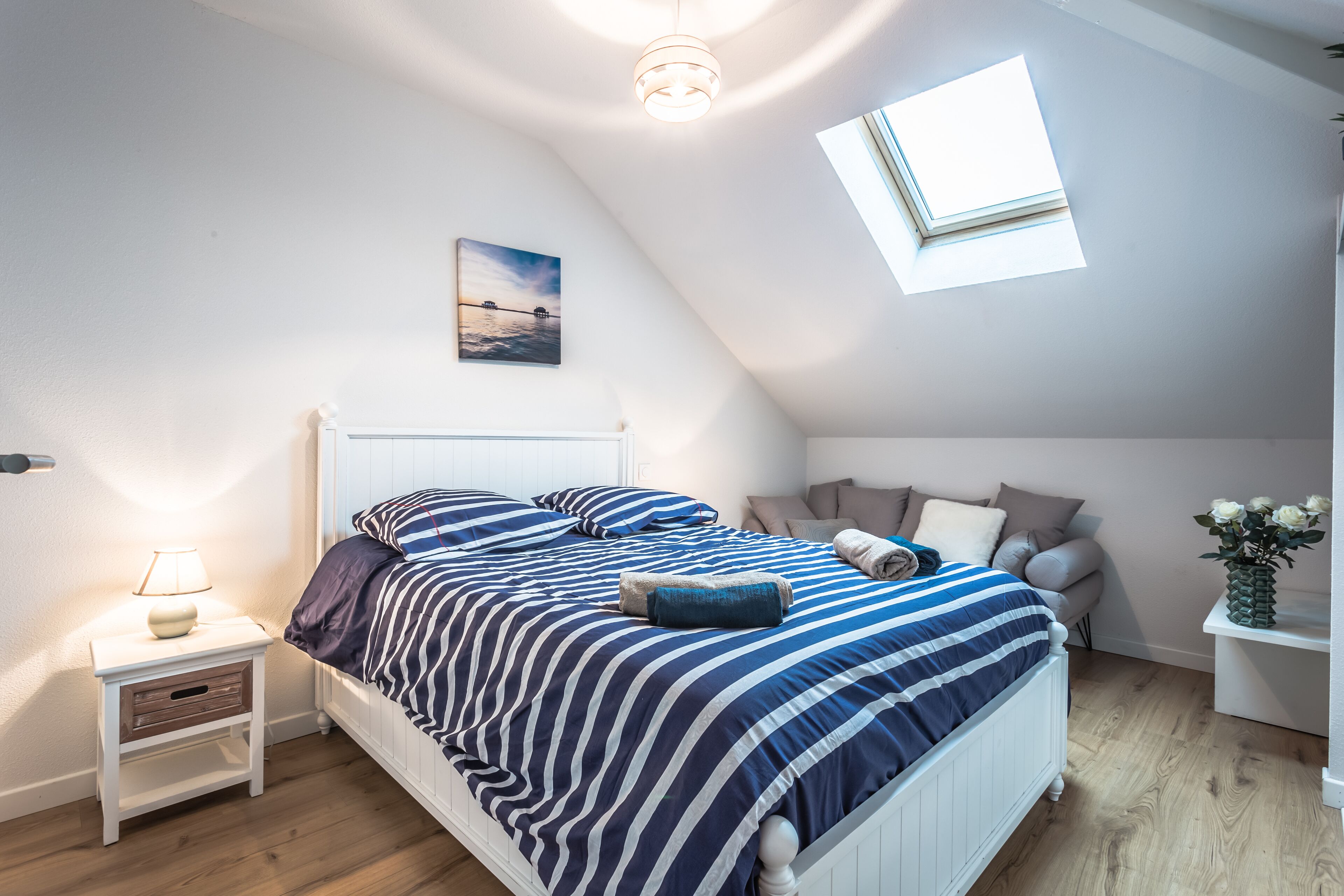 2 chambres, fer et planche à repasser, lit parapluie, Wi-Fi gratuit
