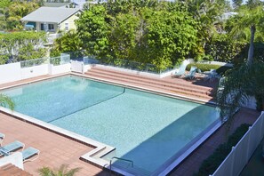 A heated pool