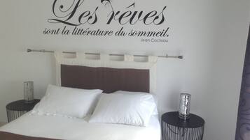 2 bedrooms, iron/ironing board, travel crib, free WiFi