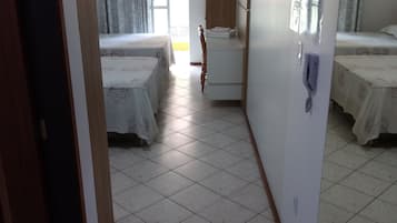 Family Studio | Individually furnished, desk, laptop workspace, blackout drapes