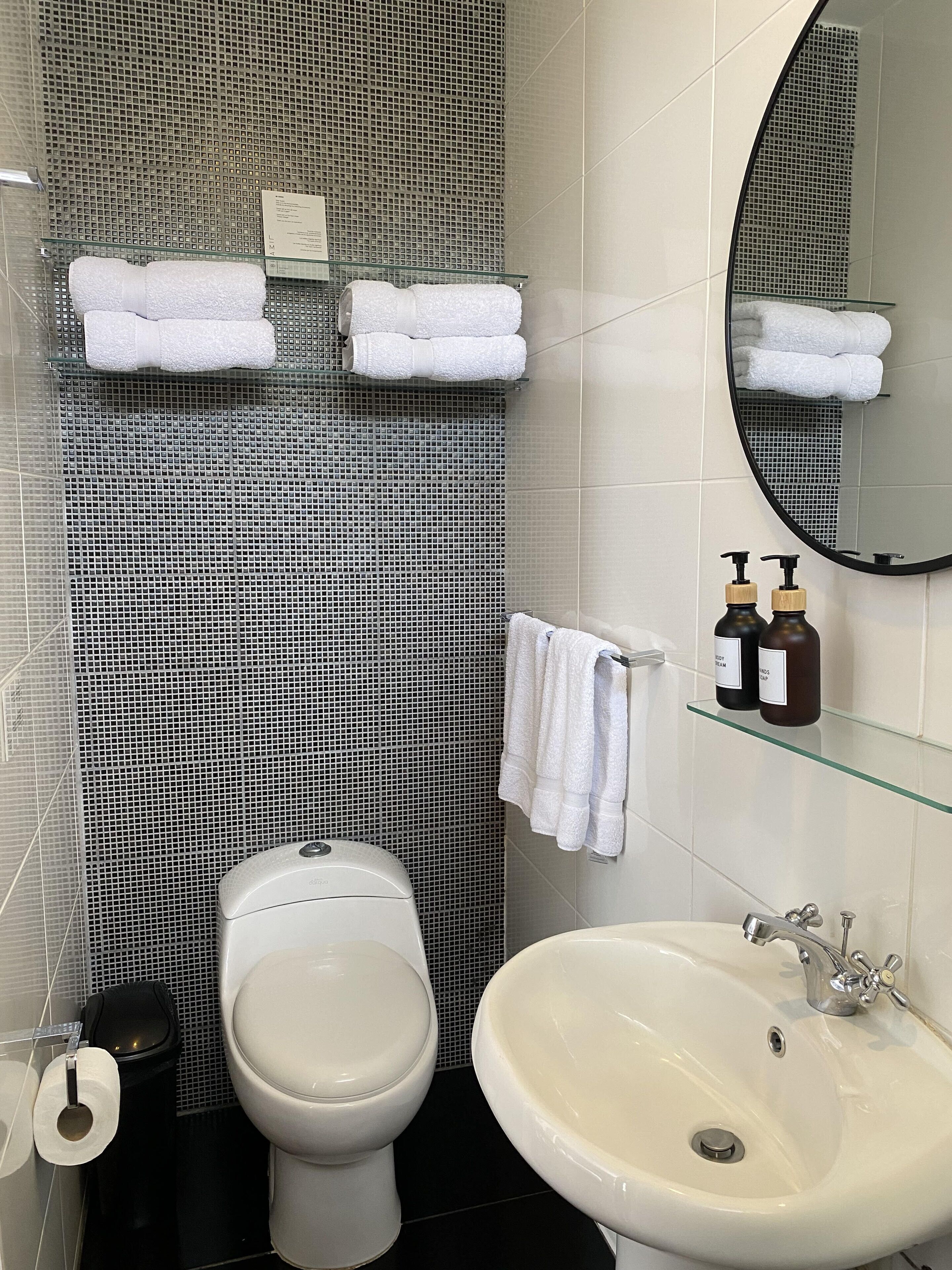 superior studio suite, garden view | bathroom | shower, rainfall showerhead, designer toiletries, hair dryer