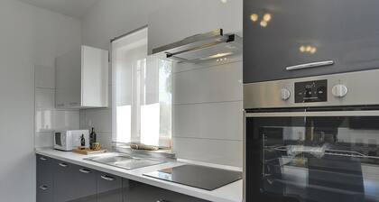 Sunny villa with private pool, sun loungers, outdoor shower