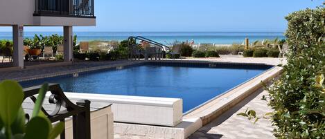 A heated pool