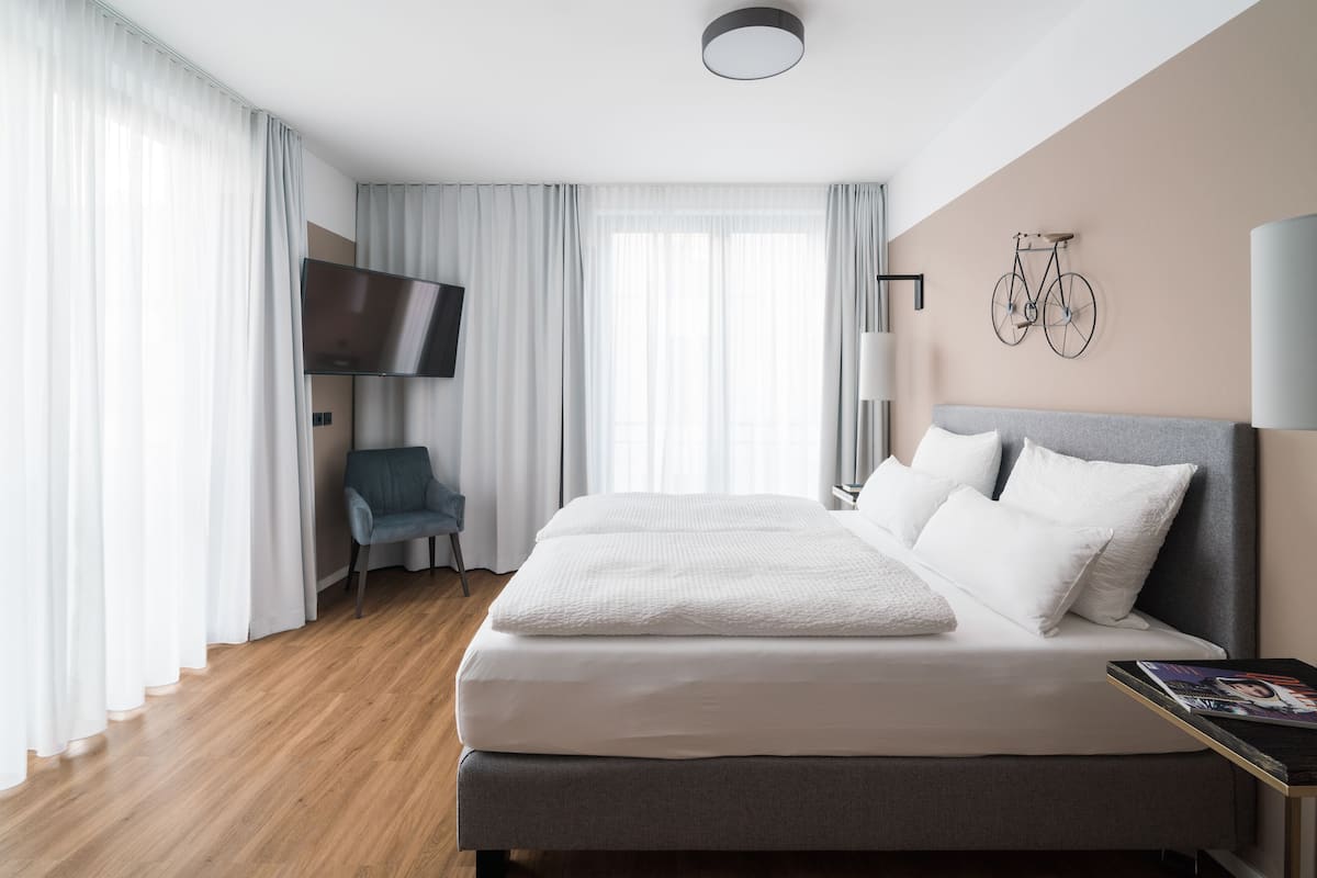 1 slaapkamer, hypoallergeen beddengoed, een kluis op de kamer